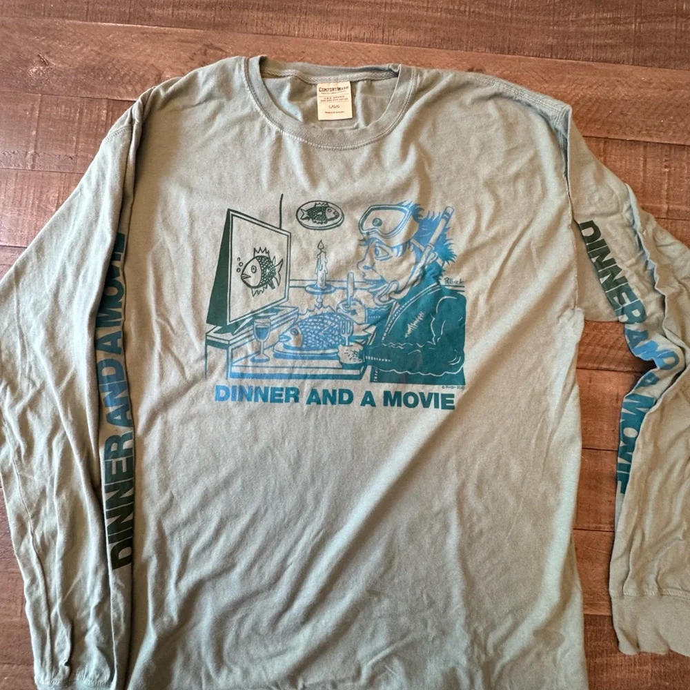 PHISH POLLOCK Graphic Long Sleeve Shirt - Gray - Picture 2 of 5